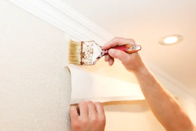 Pose de papier peint à Monès — revêtements muraux et toiles de verre